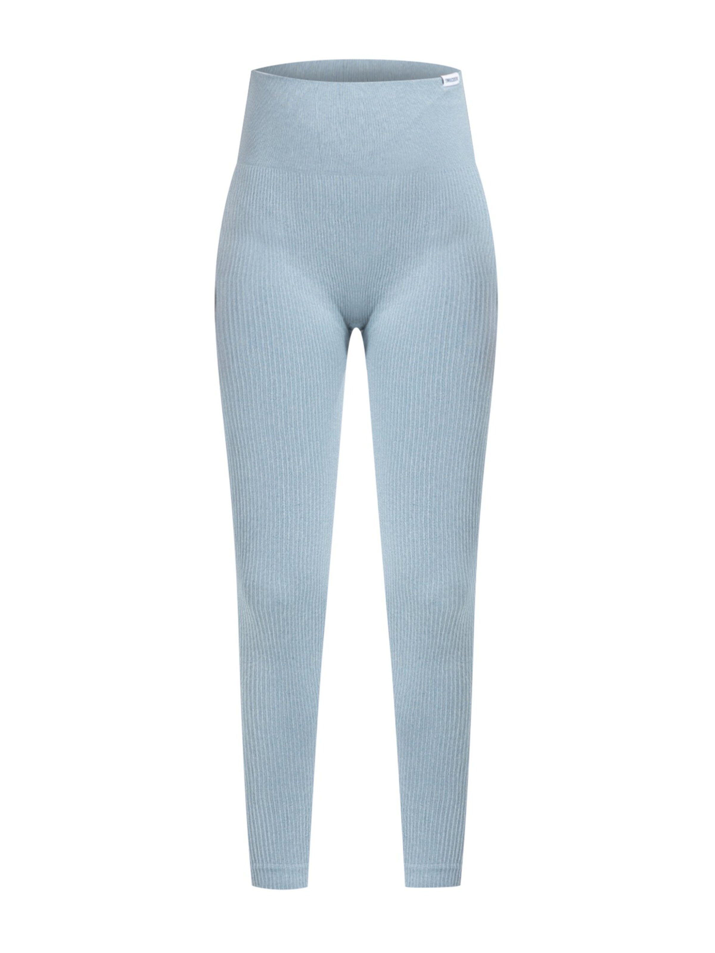 Smilodox Amaze Ripp Compressive Leggings in Grau: Vorderseite