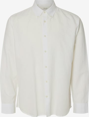 SELECTED Srajca 'SLHKALLE' | bela barva: sprednja stran