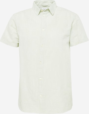 Coupe regular Chemise KnowledgeCotton Apparel en vert : devant