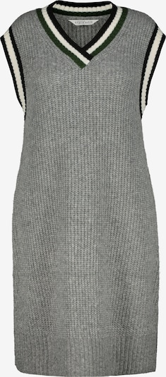 Studio Untold Robes en maille en gris / vert foncé / noir / blanc, Vue avec produit