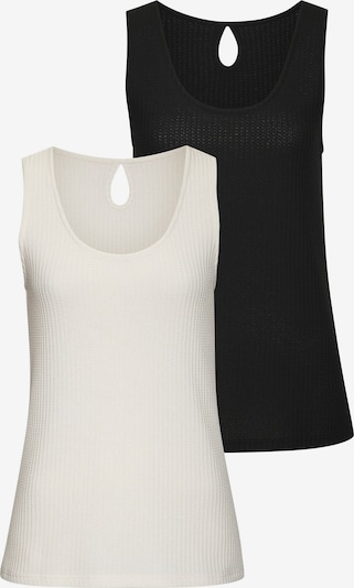 Palaidinė be rankovių iš VIVANCE, spalva – kremo / juoda, Prekių apžvalga