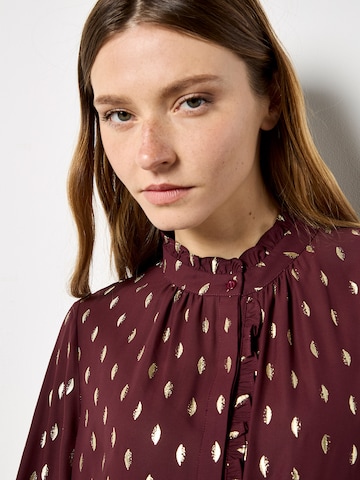 Chemisier ' ' Apricot en rouge