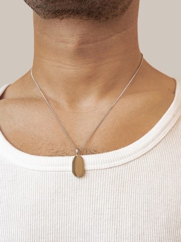 Hey Happiness Ketting 'Minimalist Tag' in Zilver