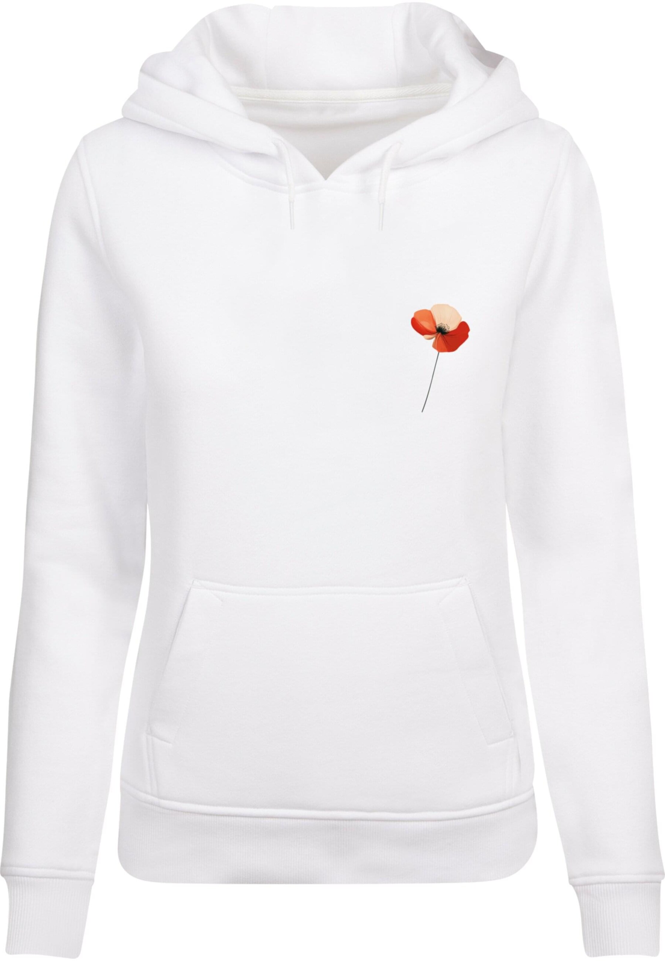 Merchcode Sweatshirt 'Serenity' in Weiß: Vorderseite