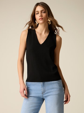 Pull-over oltre en noir : devant