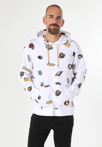 Colin's Sweatshirt in Wit: voorkant