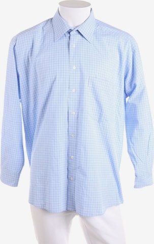 UNBEKANNT Button Up Shirt in XXL in Blue: front