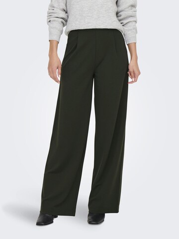 Wide Leg Pantalon à pince JDY en noir : devant