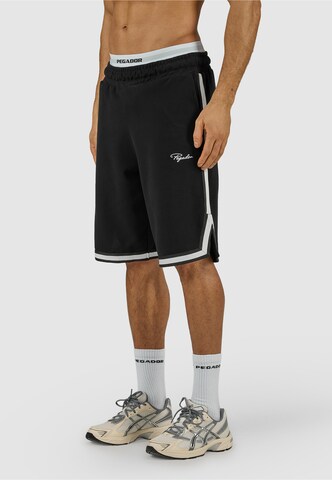 PegadorLoosefit Hlače - crna boja