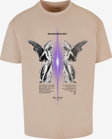 MJ Gonzales T-Shirt 'The Truth V.1' in Beige: predná strana