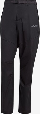 ADIDAS TERREX Regular Outdoor Pants 'Xploric' in Black: front