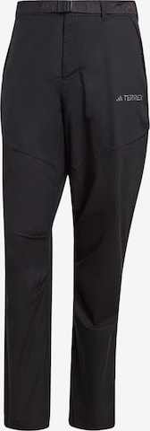 ADIDAS TERREX Outdoor Pants 'Xploric' in Black: front