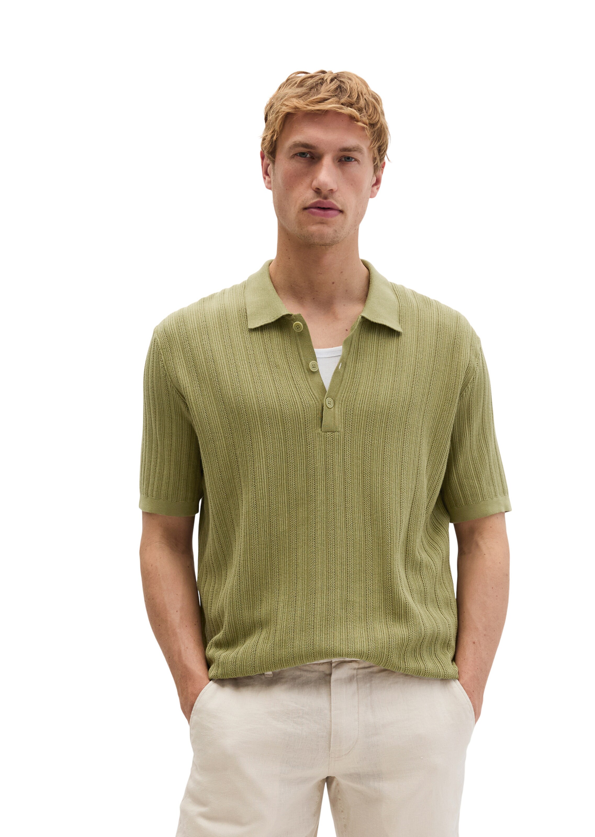 Marc O'Polo Poloshirt in Grün: Vorderseite