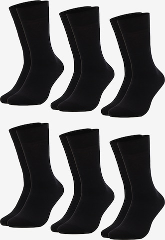 Occulto Socken 'Lukas 12P' in Schwarz: Vorderseite