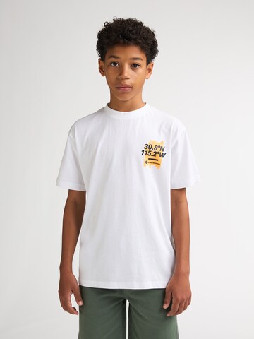 T-Shirt Petrol Industries en blanc : devant