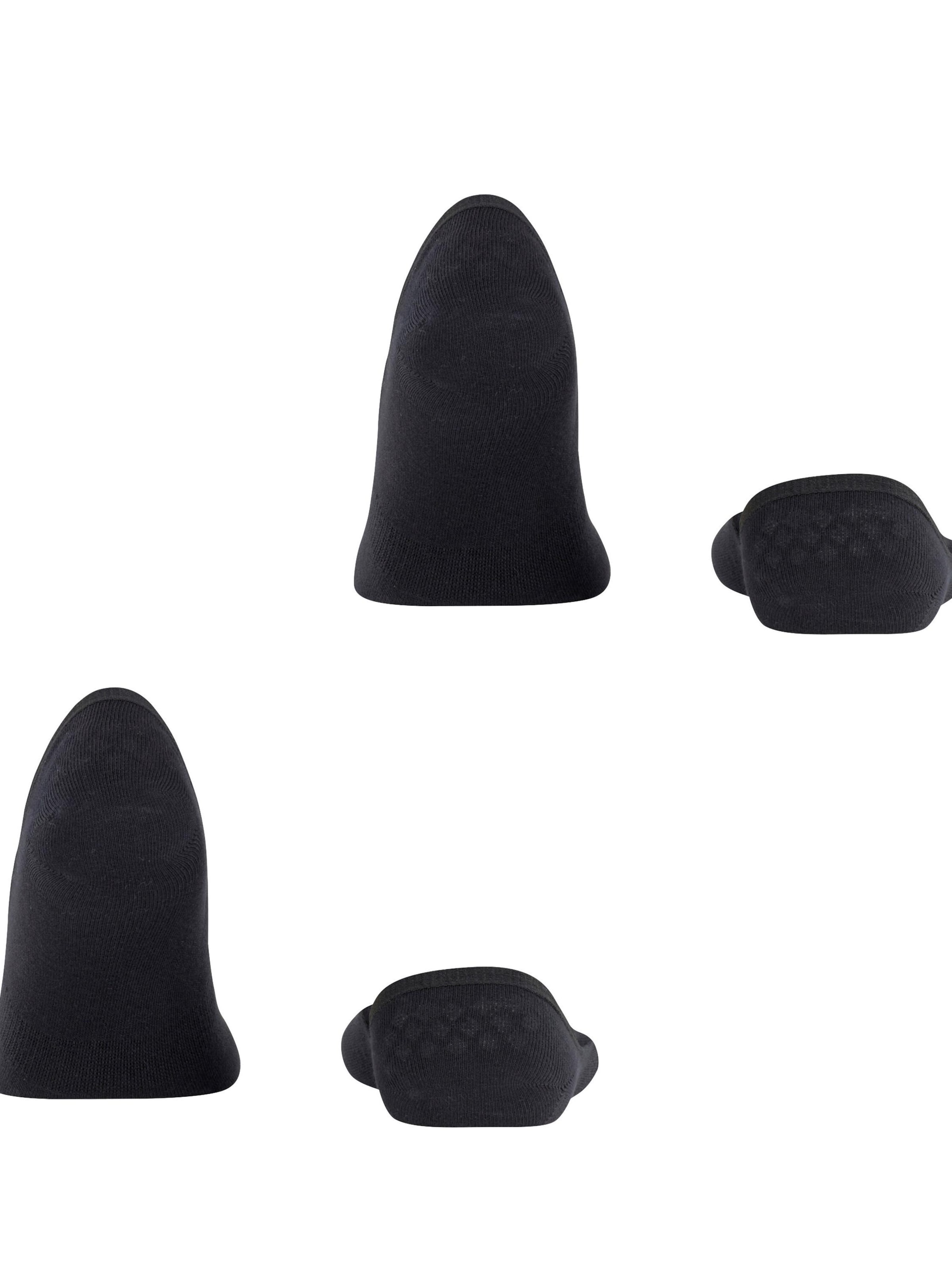 BURLINGTON Füßlinge 'Everyday 2-Pack'‌‌‌‌‌‌‌‌‌‌ in Schwarz