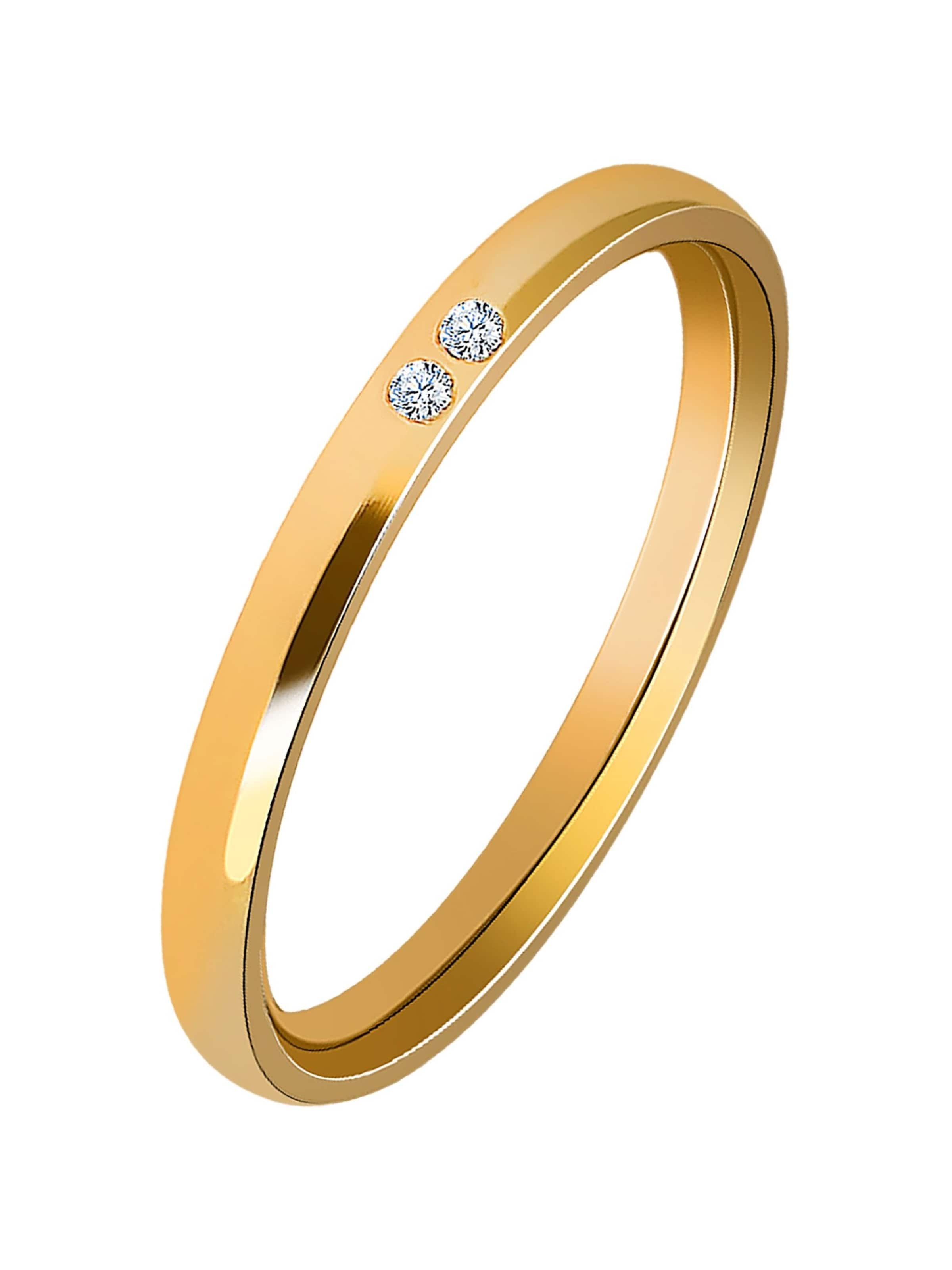 Akzent Ring 'Silva, goldfarbig, langlebig' in Gold