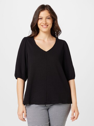 EVOKED - Blusa en negro: frente