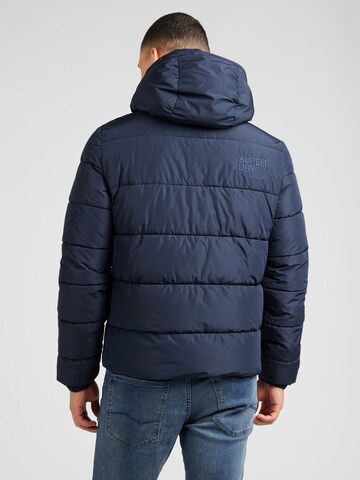 Superdry Winterjas in Blauw