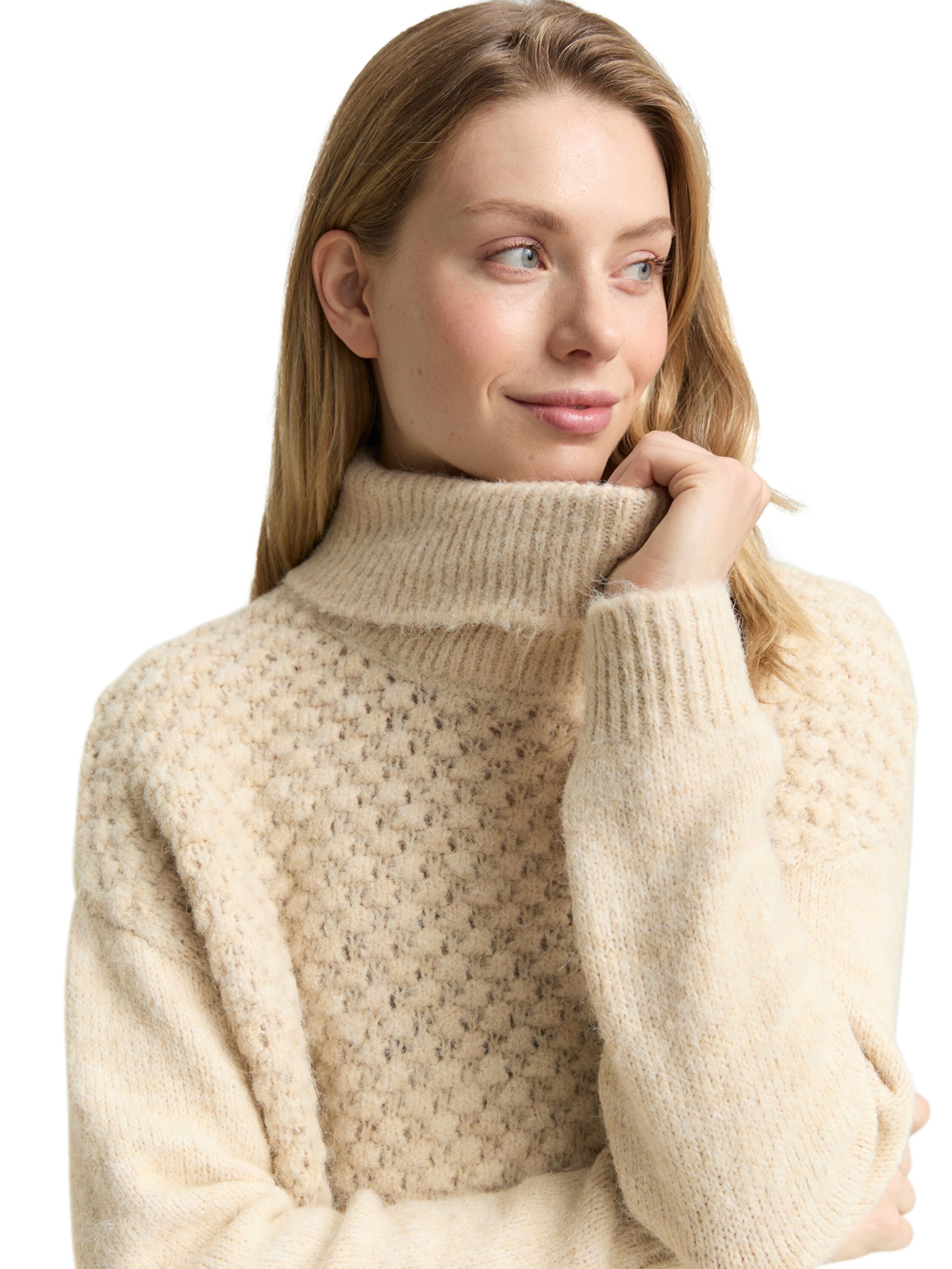 TOM TAILOR Sweater in Beige