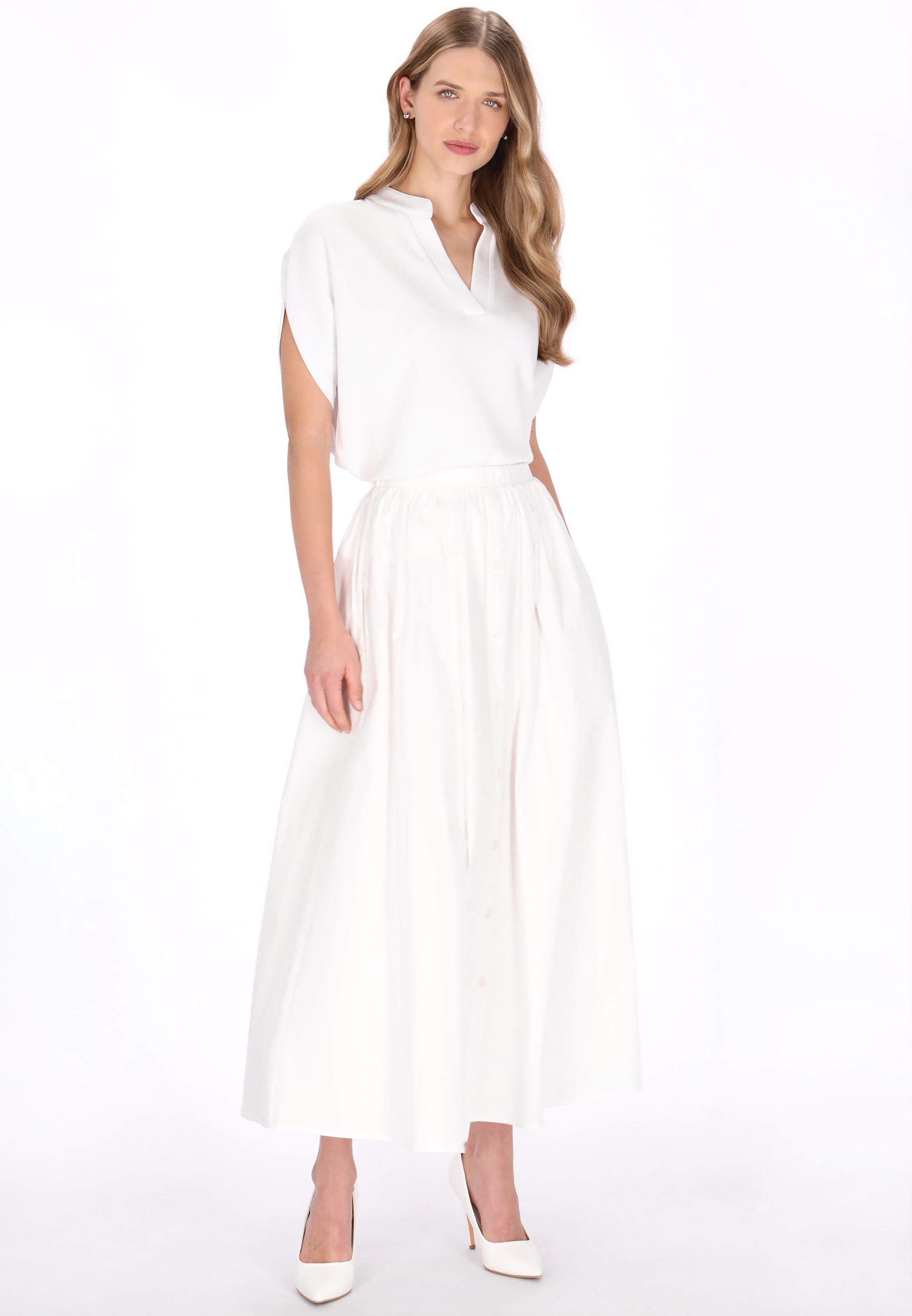 DreiMaster Klassik - Blusa 'Classic' em branco