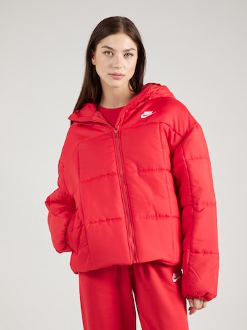 Nike Sportswear Χειμερινό μπουφάν σε κόκκινο: μπροστά