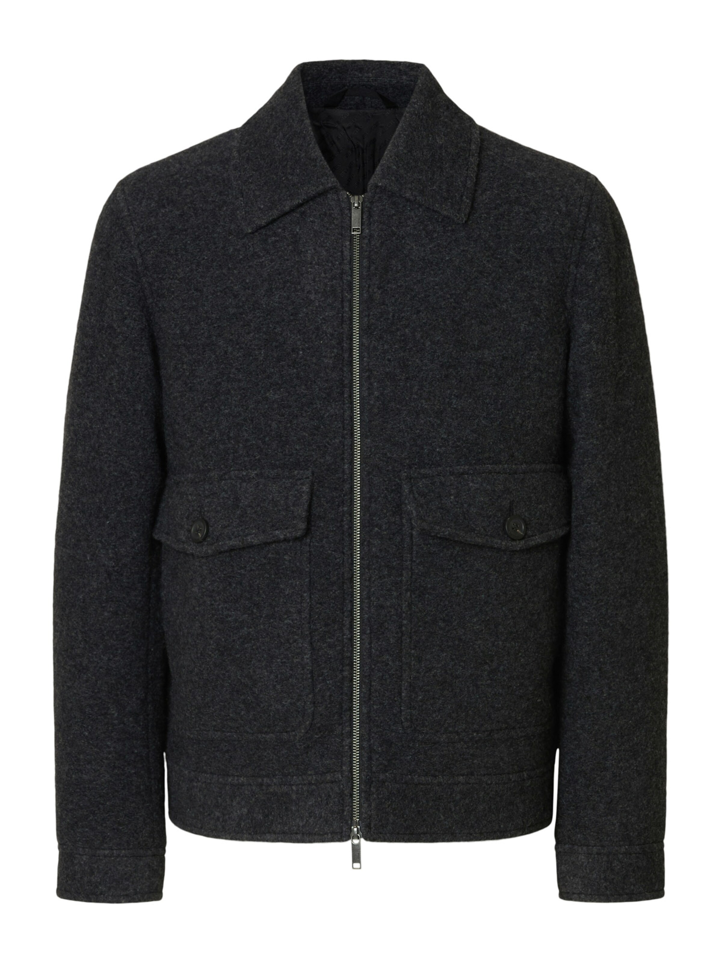 SELECTED Övergångsjacka 'SLHJakob' i grå: framsida