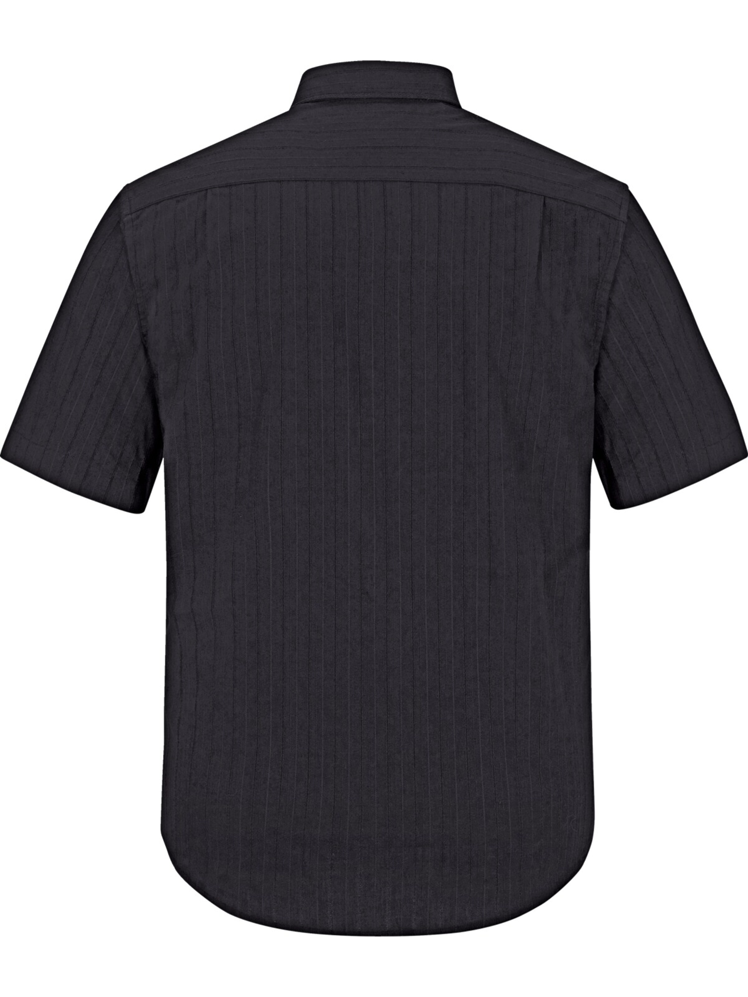 Jan Vanderstorm Comfort fit Button Up Shirt ' Jorma ' in Black