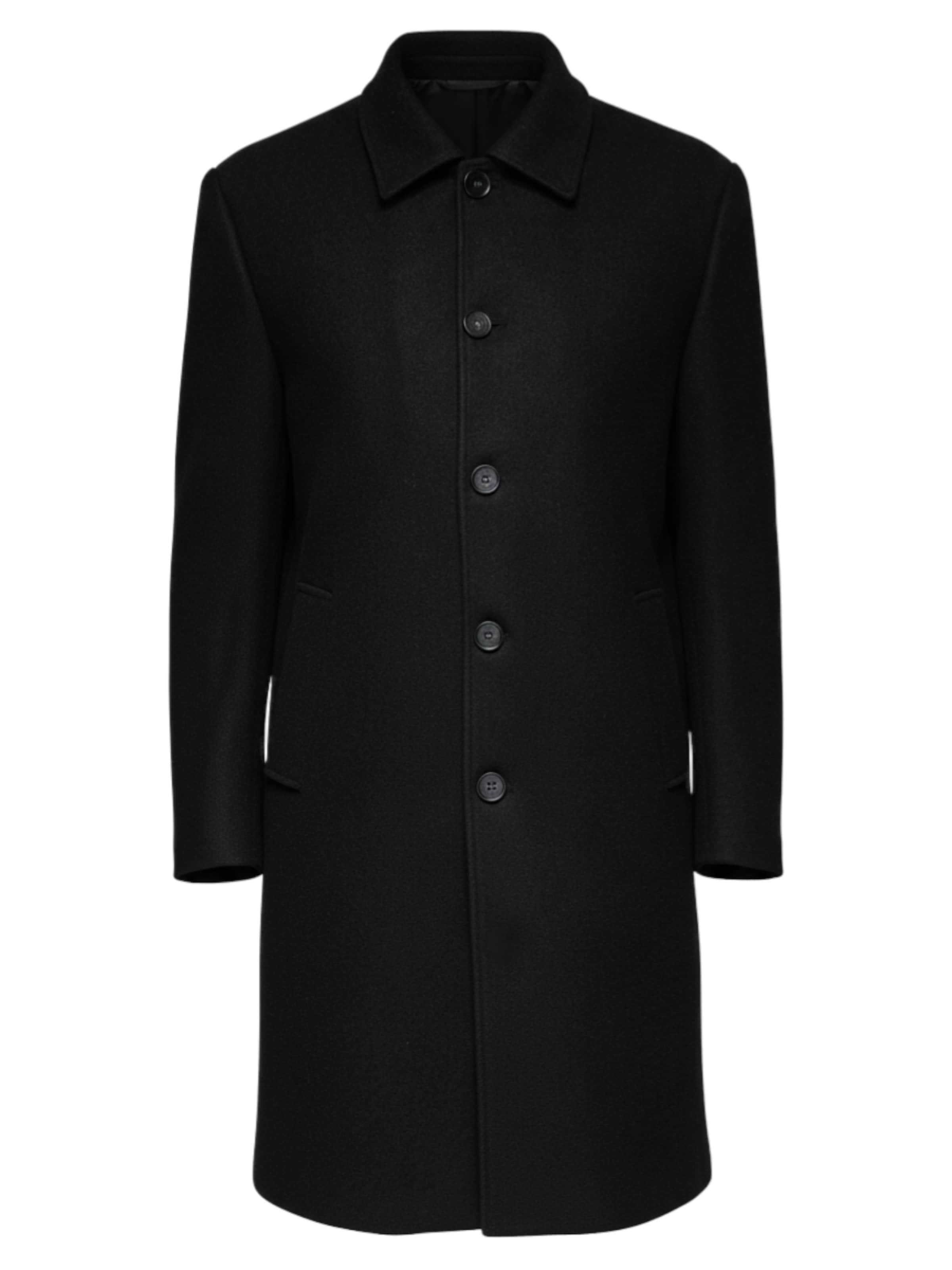 Ombre Tussenjas in Zwart: voorkant