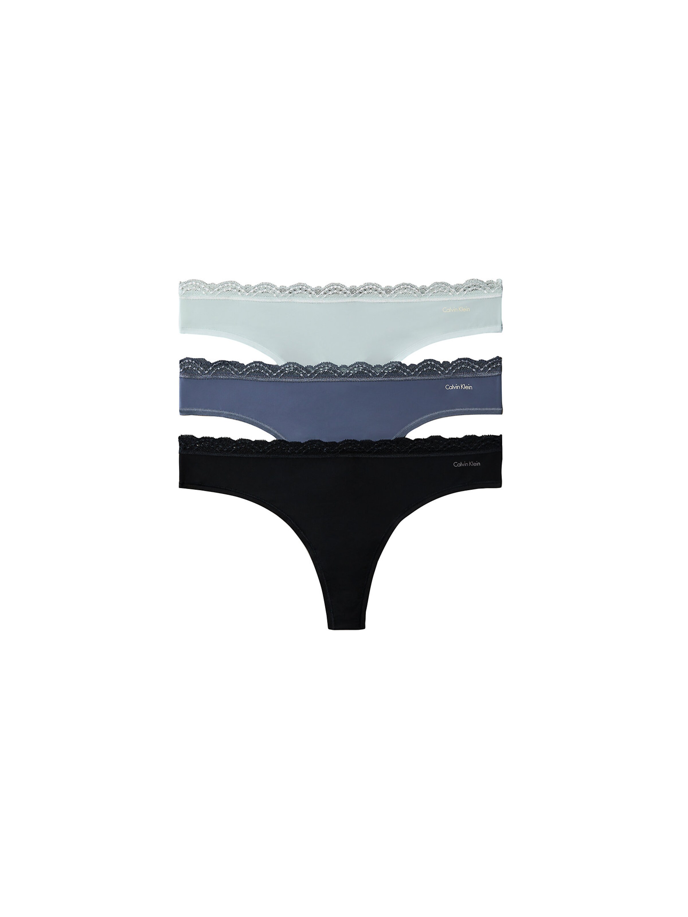 Calvin Klein Underwear Thong in Blue: front