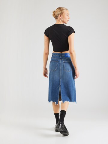 HUGO Spódnica 'Gadele_B' w kolorze niebieski