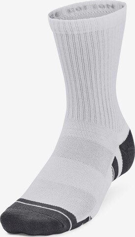 UNDER ARMOUR Athletic Socks in White: front