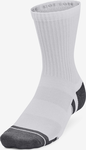 UNDER ARMOUR Athletic Socks in White: front