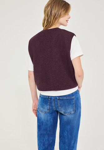 Street One Studio Knit Cardigan in Purple