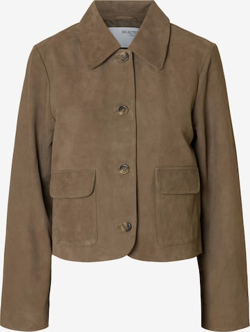 SELECTEDPrijelazna jakna 'SLFKAYA' - smeđa boja: prednji dio