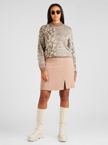 Vero Moda Curve Sweater 'VERA' in Brown