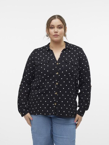 Vero Moda Curve Blouse 'VMBumpy' in Black: front
