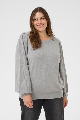 Pull-over KAFFE CURVE en gris