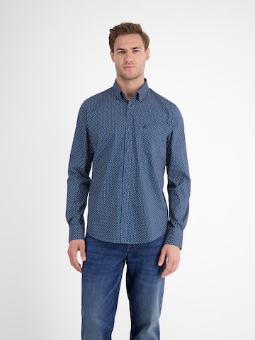 LERROS Regular fit Button Up Shirt in Blue: front