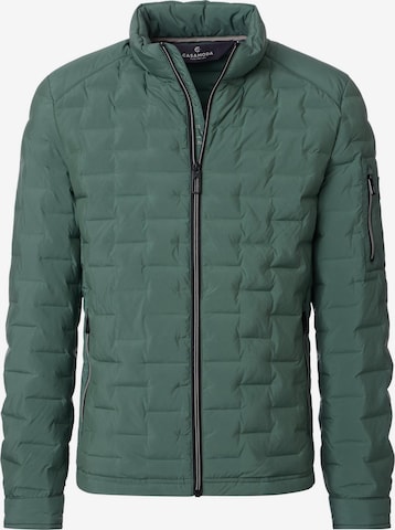 CASAMODA Between-Season Jacket 'Basic' in Green: front