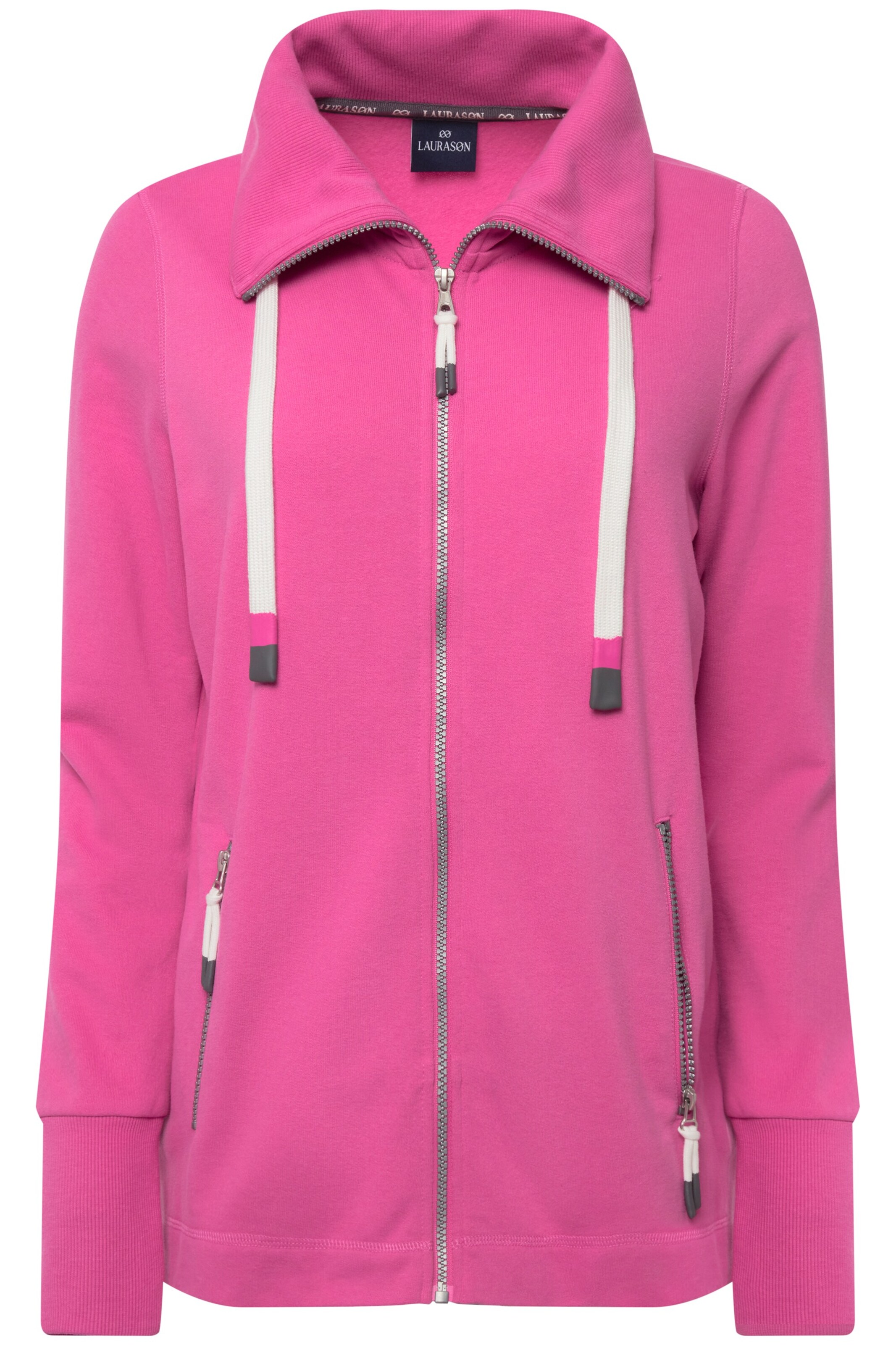 LAURASØN Sweatvest in Roze: voorkant