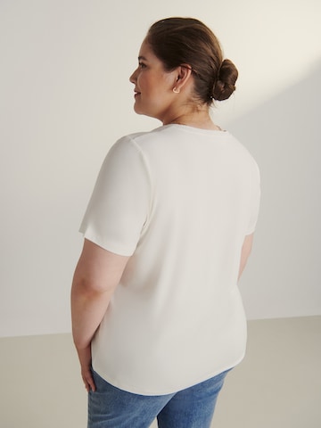 Maglietta 'Eliza' di Guido Maria Kretschmer Curvy in bianco