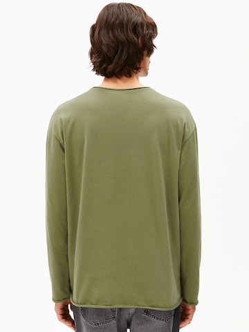 ARMEDANGELS Longsleeve JAAMES BRUSHED (GOTS) in Grün