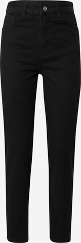 DeFacto Slimfit Kalhoty – černá: přední strana