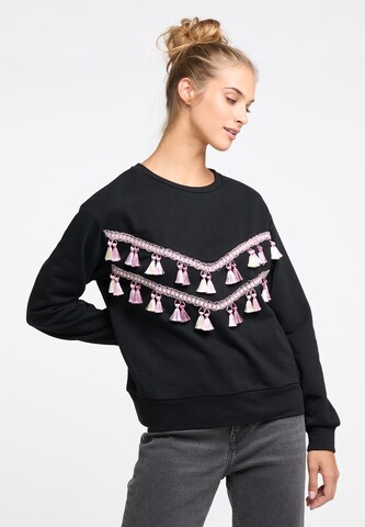 Sweat-shirt IZIA en noir : devant