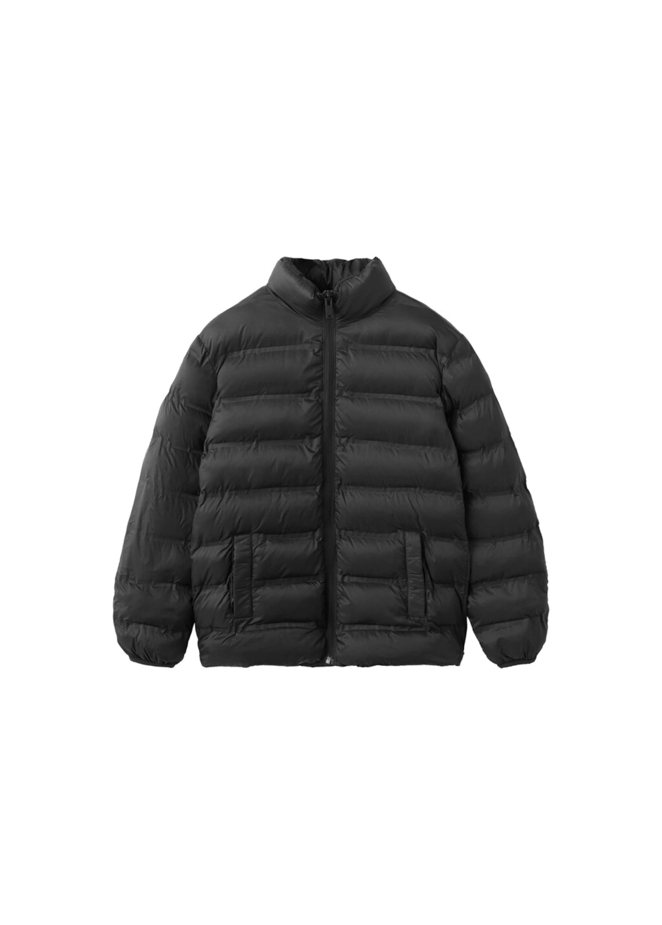 MANGO KIDS Between-Season Jacket 'Unico' in Black: front