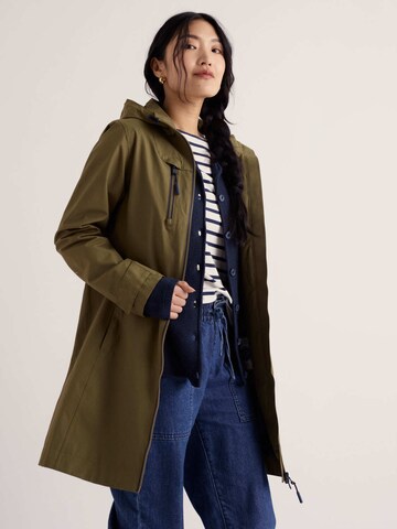 Seasalt Cornwall Between-Seasons Coat 'Coverack II' in Green: front
