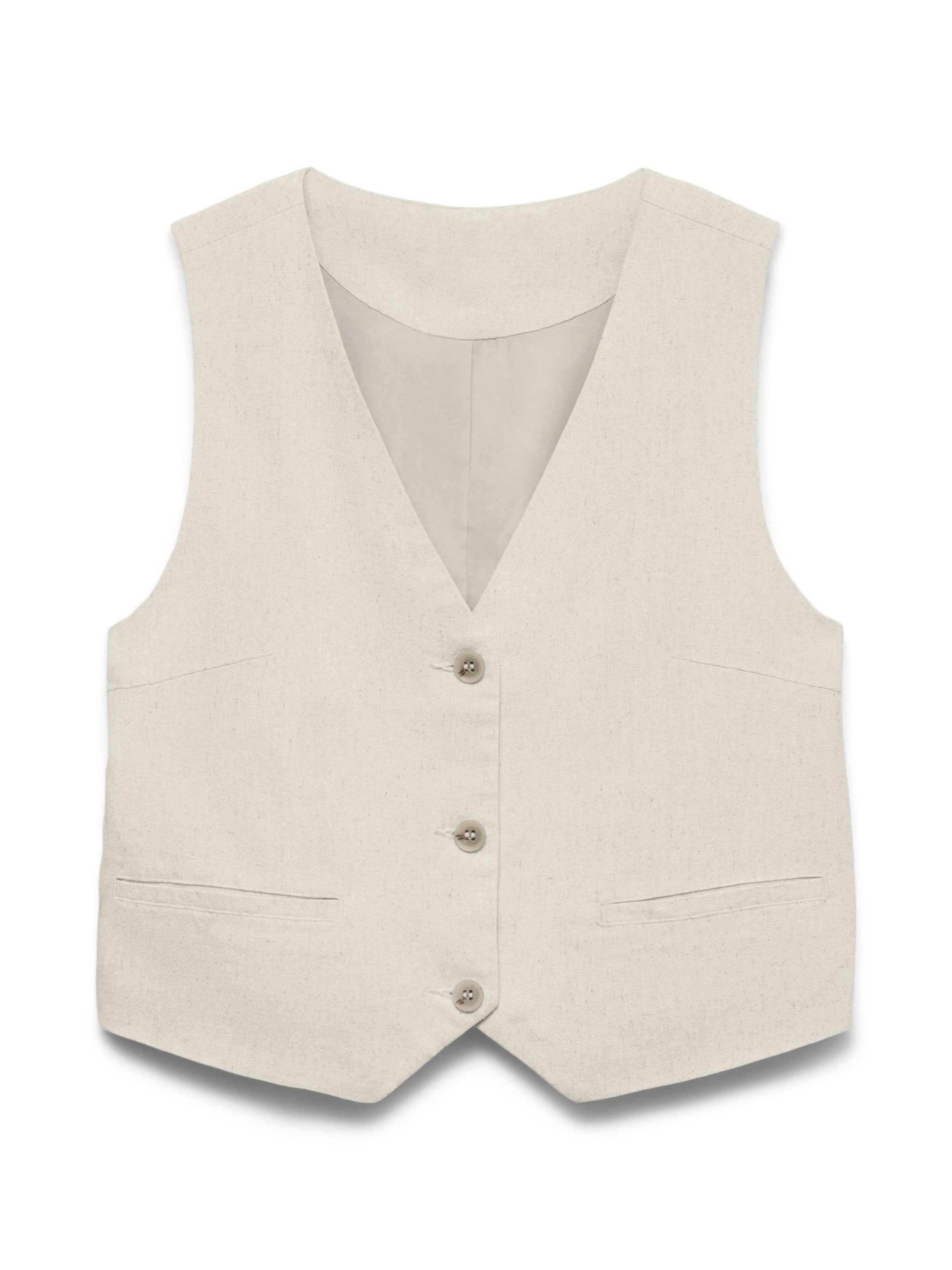 VERO MODA - Chaleco 'VMLia' en beige: frente