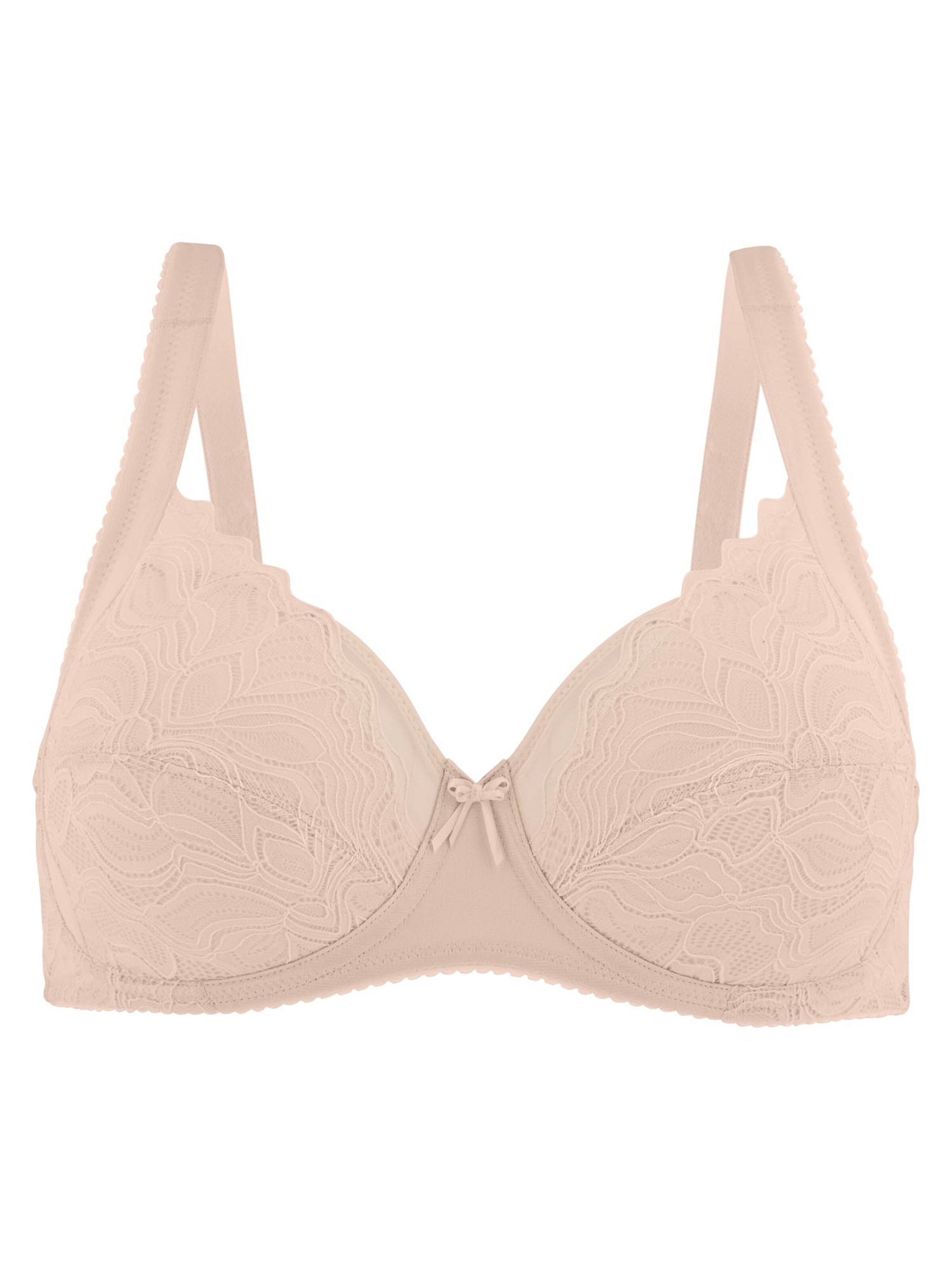 FELINA BH 'Lovely Lotus'‌‌‌ in Beige: Vorderseite
