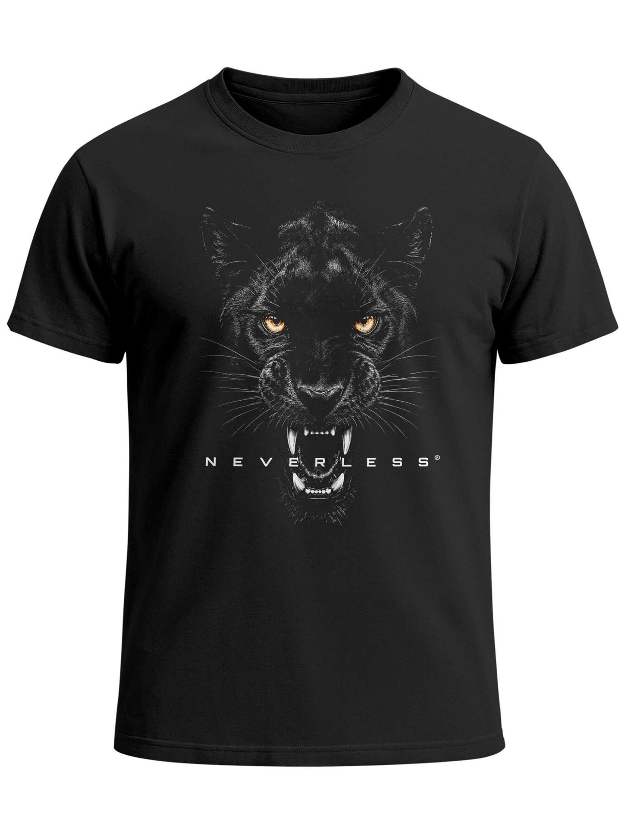 Neverless Shirt 'Panther' in Black